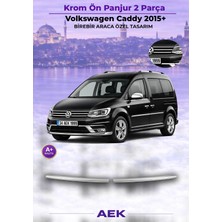 AEK Modern Vw Caddy Ön Panjur 2015- Paslanmaz Çelik