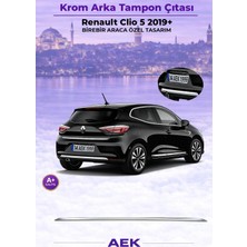 AEK Modern Renault Clio 5 Arka Tampon Üstü 2019- Paslanmaz Çelik