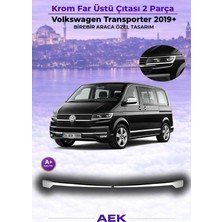 AEK Modern Vw T6.1 Transporter  Far Üstü Çıta Paslanmaz Çelik 2019-
