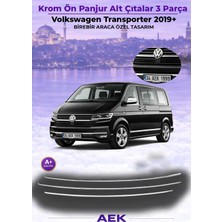 AEK Modern Vw T6.1 Transporter Ön Panjur Alt Çıtalar Paslanmaz Çelik 2019-