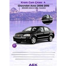 AEK Modern Chevrolet Aveo Cam Çıtası 2011- Paslanmaz Çelik