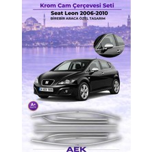 AEK Modern Seat Leon Cam Çerçevesi Paslanmaz Çelik