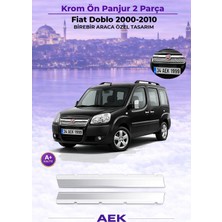 AEK Modern Fiat Doblo Ön Panjur 2000-2010 Paslanmaz Çelik