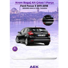 AEK Modern Ford Focus 3 Bagaj Alt Çıtası 2011-2018 Sd Paslanmaz Çelik