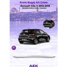 AEK Modern Renault Clio 4 Bagaj Alt Çıta 2012-2018 Paslanmaz Çelik