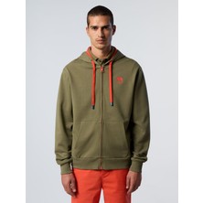 North Sails Kapüşonlu Fermuarlı Pamuk Sweatshirt