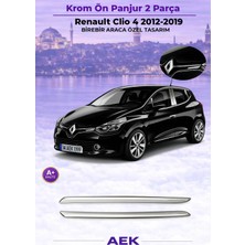 AEK Modern Renault Clio 4 Ön Panjur 2012-2017 Paslanmaz Çelik