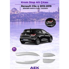 AEK Modern Renault Clio 4 Stop Alt Çıtası 2012-2018 Paslanmaz Çelik