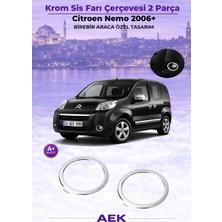 AEK Modern Citroen Nemo Sis Farı Çerçevesi 2010- Paslanmaz Çelik