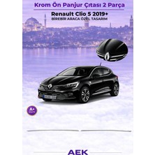 AEK Modern Renault Clio 5 Ön Panjur 2019- Paslanmaz Çelik