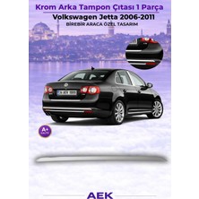 AEK Modern Vw Jetta Arka Tampon Çıtası 2006-2010 Paslanmaz Çelik
