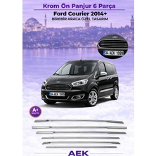 AEK Modern Ford Courier Ön Panjur 2014-2017 Paslanmaz Çelik