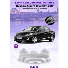 AEK Modern Hyundai Accent Blue 2011-2017 Tam Tur 14 Parça  Cam Çıtası