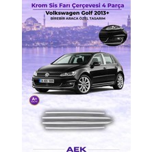 AEK Modern Vw Golf 7 Sis Far Çerçevesi 2013- Paslanmaz Çelik