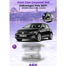 AEK Modern Vw Polo Cam Çerçevesi 2017- Paslanmaz Çelik