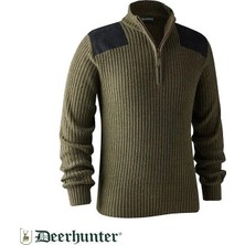 Deerhunter Rogaland Yarım Fermuarlı Yeşil Kazak M