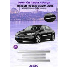 AEK Modern Renault Megane 2 Yan Kapı Çıtası 2004-2009 Paslanmaz Çelik