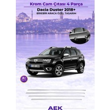 AEK Modern Dacia Duster Cam Çıtası 2018- Paslanmaz Çelik