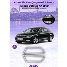 AEK Modern Skoda Octavia A7 Bagaj Alt Çıtası 2013- Paslanmaz Çelik
