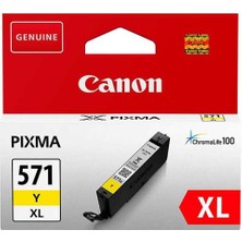 Canon CLI-571XL Y Yellow Sarı Yüksek Kapasiteli Mürekkep Kartuş TS5050-9050