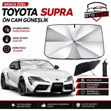OtoÇizgi Toyota Supra Şemsiye Tip Ön Cam Güneşliği Katlanabilir Uv Korumalı Araç Cam Güneşlik
