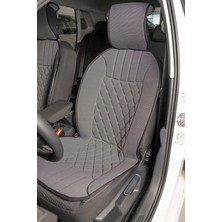 Startcar Volkswagen Polo R-Line Oto Koltuk Minderi Ön 2'li Set Gri Elegance Serisi Scr