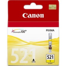 Canon CLI-521Y Yellow Sarı Mürekkep Kartuş MP260-540-550-560-620-630 MX860-870
