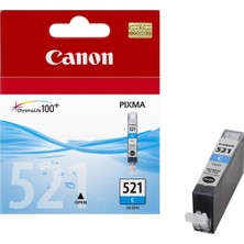 Canon CLI-521C Cyan Mavi Mürekkep Kartuş MP260-540-550-560-620-630 MX860-870