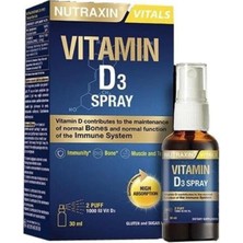 Nutraxin D3 Vitamin Sprey - Gıda Takviyesi 30 ml