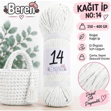 Beren Kağıt Ip No: 14 – 350-400 gr - Yumuşak - Çanta Örgü Ipi - Şapka, Cüzdan, Runner Dekorasyon ve El Örgüsü Ipi