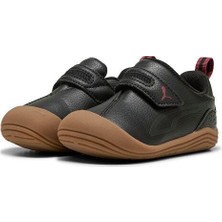 Puma 40284801 Kitten Sl Inf Çocuk Ayakkabısı Siyah Deri EVA Taban Düz Tabanlı Erkek Çocuk İçin