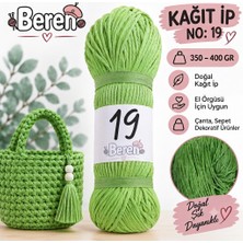 Beren Kağıt Ip No: 19 – 350-400 gr - Yumuşak - Çanta Örgü Ipi - Şapka, Cüzdan, Runner Dekorasyon ve El Örgüsü Ipi