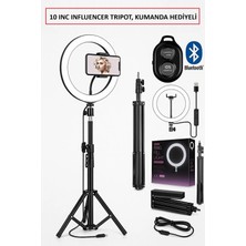 Empressco Tripod 10 Inc Pro 5500K Ledli Ayaklı Tripot Fotoğraf Video Çekimi Telefon Tutucu Kumanda İle