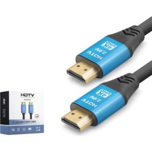Hadron Nodar ND4056 HDMI 2.0 Kablo 4K 60 Hz Od 8.0 mm 25 M Siyah Mavi