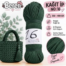 Beren Kağıt Ip No: 16 – 350-400 gr - Yumuşak - Çanta Örgü Ipi - Şapka, Cüzdan, Runner Dekorasyon ve El Örgüsü Ipi