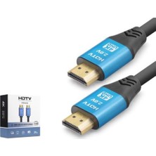 Hadron Nodar ND4055 HDMI 2.0 Kablo 4K 60 Hz Od 8.0 mm 20 M Siyah Mavi