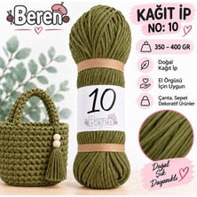 Beren Kağıt Ip No: 10 – 350-400 gr - Yumuşak - Çanta Örgü Ipi - Şapka, Cüzdan, Runner Dekorasyon ve El Örgüsü Ipi