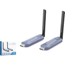 Hadron HDX1445 Kablosuz HDMI Görüntü Aktarım Seti 1080P 60 Hz 150 M Gri