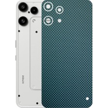 Kapps Nothing Phone 3A Lite ile Uyumlu Fiber Serisi Premium Arka Kapak Kaplama(Kenarlar Yoktur!)