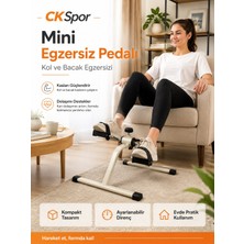CKSpor Luxury Pratik Mini Egzersiz Koşu Bisikleti Kol Bacak Pedalı Kondisyon Bisikleti