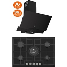 Ferre Mega Plus Serisi 2'li Cam Ankastre Set Ocak / Davlumbaz ( ED035-D063SA )