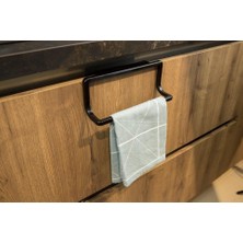 ALMITAL TOWEL HANGER Dolap Kapağına asılabilen havluluk, havlu askısı Siyah
