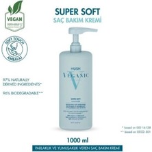 Hush Veganic Super Soft Yumuşaklık ve Parlaklık Veren Saç Kremi 1000 ml