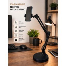 Empressco Masa Üstü Telefon Standı 360' Dönebilen Başlık Esnek Kol Universal Katlanabilir Yayın Selfie Tripod