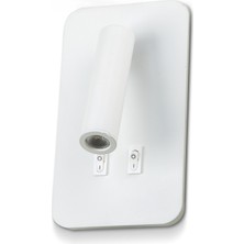 Noas YL85 1732 Beyaz Kasa Ronda LED Dekoratif Aplik 3+7W 3200K Gün Işığı