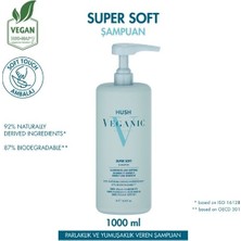Hush Veganic Super Soft Yumuşaklık ve Parlaklık Veren Şampuan 1000 ml