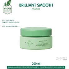 Hush Veganic Brilliant Smooth Kabaran Saçlar Için Pürüzsüzleştirici Maske 200 ml