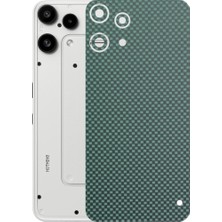 Kapps Nothing Phone 3A Lite ile Uyumlu Fiber Serisi Premium Arka Kapak Kaplama(Kenarlar Yoktur!)