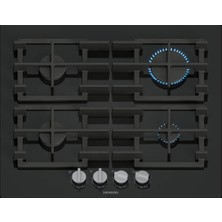 Siemens SİEMENS EP7A6QI40O iQ500 Gazlı Ocak 75 cm Sert cam, Siyah