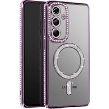 Elitse Joko Samsung Galaxy S26 Joke Simli Magneticsafe Kılıf - Derin Mor
